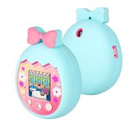 Silicone Cover Case for Tamagotchi Pix Virtual Pet Game Machine, Soft Protective Sleeve Cute Skin Case Silicone Protective Cover Shockproof Anti-Drop Full Protection (Blue)