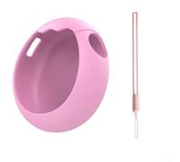 Silicone Cover Case with Lanyard for Tamagotchi Connection Virtual Pet Protecting Against Everyday Wear and Screen Damage (Pink)