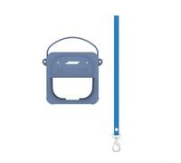 Silicone Cover Case with Shoulder Strap for Bose For SoundLink 2nd Gen丨 Soft Skin Protective Sleeve with For Easy to Buttons and Ports丨 For Shockproof(Blue)