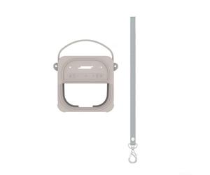 Silicone Cover Case with Shoulder Strap for Bose For SoundLink 2nd Gen丨 Soft Skin Protective Sleeve with For Easy to Buttons and Ports丨 For Shockproof(Grey)