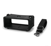 Silicone Cover Case with Shoulder Strap Specifically Designed for Marshall Emberton III Speaker to Prevent Damage (Is black)