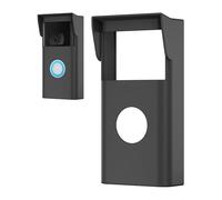 Silicone Cover Compatible with Ring Video Doorbell 2nd Gen (2020 Release) - Weather-Resistant Rain Cover & Sun Glare Visor, Silicone Skin to Reduce Lens Fog, Easy Slip-On Tool-Free Installation, Black