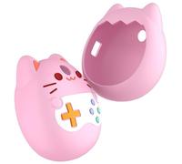 Silicone Cover Compatible with Tamagotchi Paradise Virtual Pet Game Machine, Protective Sleeve With Anti-Fall Protection And Carrying Strap, Soft Cover for Tamagotchi Paradise Pet Toy (Pink)