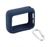 Silicone Cover Designed for JBL GO4 Portable Speaker with Drop Protection and Hands-Free Carry Option (Dark Blue)