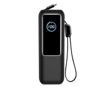 Silicone Cover For Anker Zolo 25,000mAh 165W, Dustproof Shockproof Scratch-Resistant Soft Protective Sleeve Protection Case for Power Bank (Black)