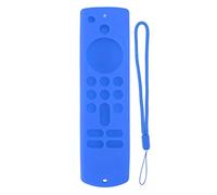 Silicone Cover for Fire TV Stick 3rd Gen Remote Control Anti Slip Protective Case with Lanyard Soft Shockproof Skin Friendly Black Set for Easy Grip and Full Button Access (Blue)