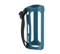 Silicone Cover for JBL Flip5 Speaker For Durable Protection with Hand Strap for Enhanced Portability (Blue)