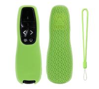 Silicone Cover for Logitech R400,Wireless Presenter Protective Soft Case Sleeve Anti-Slip Shell with Lanyard (glow-in-the-dark green)