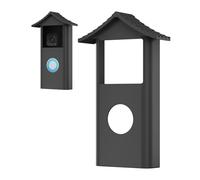 Silicone Cover for Ring Battery Doorbell 2024 - Shockproof All-Weather Protection UV & Rain Resistant Easy Snap-On Installation, Black