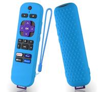Silicone Cover for Roku Voice TV Remote RCAL7R/Roku Express/Roku Streaming Stick TV Remote Protective Case Silicone Sleeve for Roku TV Remote Cover with Lanyard (Sky Blue)