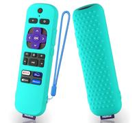 Silicone Cover for Roku Voice TV Remote RCAL7R/Roku Express/Roku Streaming Stick TV Remote Protective Case Silicone Sleeve for Roku TV Remote Cover with Lanyard (Mint Green)