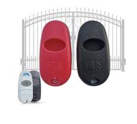 Silicone Cover Remote Control Gate, 433.92 MHz Shockproof Case Compatible with CAME Remote Control TOP-432EE., Protective Case Remote Control Garage Door 2 Pieces Black (Fuchsia Black)