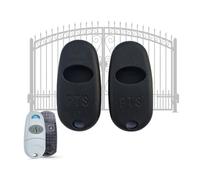 Silicone Cover Remote Control Gate, 433.92 MHz Shockproof Case Compatible with CAME Remote Control TOP-432EE., Protective Case Remote Control Garage Door 2 Pieces Black (Black)