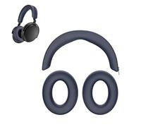 Silicone Cover Set Compatible with Sennheiser Momentum 5, Soft Headband Cushion and Ear Pads, Protective Skin for Over-Ear Headphones, Washable Accessory for Travel Daily Use (Dark Blue)