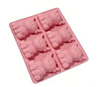 Silicone Cow For MOLD For Chocolate Shaping Fondant Detailing Candy Artistry Baking Projects And Ice Cube Freezing(Pink)
