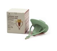 Silicone Cowboy Hat Wine Stopper, Silicone Made Bottle Topper for Whiskey, Dust-Proof Protector Lid for Bottle, Reusable Wine Tips Lids (Olive Green)