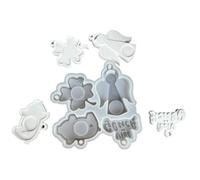 Silicone craft detailed angels featuring angel-like designs for handmade soap making and home decor