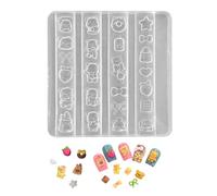 Silicone Craft Mold Engraved Bear Design Easy Releasing Coating Suitable for Candy Making and Jewelry Bear Silicone Carving Mold