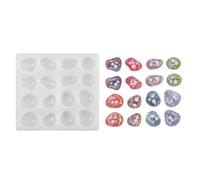 Silicone craft mold is a unique geometric stone shape with silicone texture for jewelry making handmade molds pendants and earrings