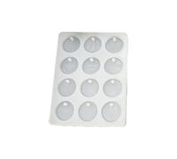 Silicone Craft Molds 12 Cavities Small Keychain Pendant Silicone Texture for Precise Chocolate and Soap Projects Earring Molds