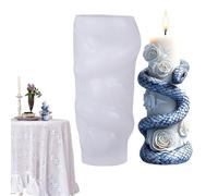 Silicone Craft Molds, Snake Soap Making Molds Resin Casting Mould, Multipurpose Aromatherapy Candle Mould for Enthusiasts Beginners