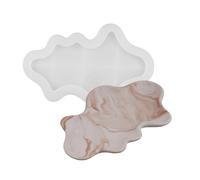 Silicone Crafting Mold Jewelry Trays Moulds Waves Shape Decorative Tray Molds Silicone Texture for Crafing Plate Dish