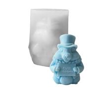 Silicone Crafting Molds Realistic Groundhog Figurines Moulds Silicone Texture Suitable for Resin and Plaster Projects Animal Figurine Mold