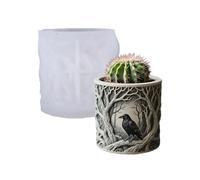 Silicone Crow Planter Craft Mold Suitable for Resin Jewelry Concrete Cement Crafting and Home Decorating Projects Planter Concrete Mold