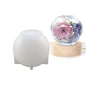 Silicone Crystal Ball Mold Round Ball Ornaments Decor Silicone Mold for Epoxy Resin Projects