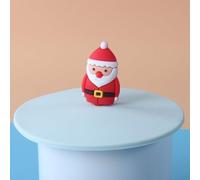 Silicone Cup Lids, 100MM Glass Drink Cover Anti-Dust Coffee Mug Suction Seal for Tea Cup Ceramic Dishwasher Safe(Santa Claus)