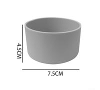 Silicone Cup Sleeve, 7 5cm Diameter Bottom Protector for Sports Bottles, Prevents Abrasion (Warm gray 7.5cm)