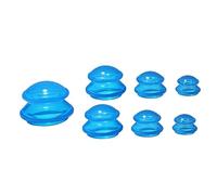 Silicone Cupping Therapy Cups Set - Professional Silicone Vacuum Suction Home Cupping Cups to Prevent Cellulite and Muscle Joint Pain, Fascia and Body Relaxation (3 Cups of S Size)