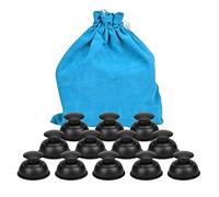 Silicone Cupping Therapy Sets Cups Massage,12pcs Professional Vacuum Cupping Anti Cellulite Suction Cup for Facial Body Massage,Deep Tissue,Myofascial Release,Pain Relief (Black)