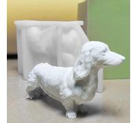 Silicone Dachshund Scented Candle Making Mold, Dog Resin Epoxy Casting Mould Wax Soap Aromatherapy Cake Jelly Chocolate Molds Handmade Gift DIY Craft Home Decor