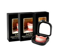 Silicone Denture For Men And Women, Soft Silicone Denture | Natural Dental Denture Temporary Dental Veneers Cosmetic,Removable Temporary Upper False Teeth
