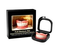 Silicone Denture For Men And Women, Soft Silicone Denture | Natural Dental Denture Temporary Dental Veneers Cosmetic,Removable Temporary Upper False Teeth