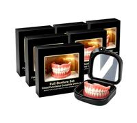 Silicone Denture For Men And Women, Soft Silicone Denture | Natural Dental Denture Temporary Dental Veneers Cosmetic,Removable Temporary Upper False Teeth