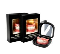 Silicone Denture For Men And Women, Soft Silicone Denture | Natural Dental Denture Temporary Dental Veneers Cosmetic,Removable Temporary Upper False Teeth