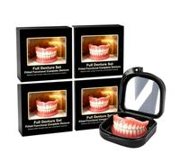 Silicone Denture For Men And Women, Soft Silicone Denture | Natural Dental Denture Temporary Dental Veneers Cosmetic,Removable Temporary Upper False Teeth