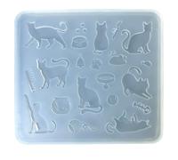 Silicone Dessert Crafting Clay Food Molds Cats Shape Baking Accessory Chocolate Silicone Texture Candy Molds
