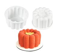 Silicone Dessert Mold for Cheesecake Flower Chocolate Mousse, Halloween & Holiday Treats - Flexible Non-Stick Baking Mold for DIY Candy, Jelly, Ice Cube - Easy Release & Dishwasher Safe (H_ Flower)
