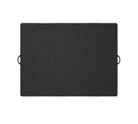 Silicone Dish Drying Mat for Kitchen Counter, Collapsible Large Drainer , , Non-Slip Sink for Counter(Black)