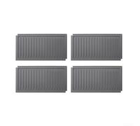 Silicone Dish Drying Mat Large Non-Slip Kitchen Counter Protector Quick Dry Drainage Board for Cups Plates Utensils 20.5x10.5cm(Gray)