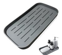 Silicone Dish Drying Mat, Silicone Sink Organiser, Silicone Drainage Mat, Kitchen Drying Mat, Silicone Soap Dishes for Kitchen Counter Sink Sponges Brush Soap Soap