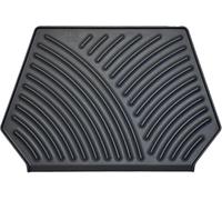 Silicone Dish Drying Mat with Drain, Self-Draining, Heat Resistant & Non-Slip Kitchen Counter Mat, Easy to Clean, Reusable, (19.3'' x 13'', Charcoal Grey)
