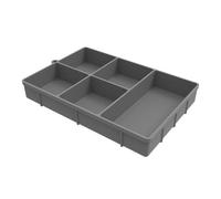 Silicone Divided Serving Tray - 5 Compartment Dessert Container, 35.5 x 23 cm Party Snack Organizer For Cookies Candies Cheeses | Reusable Food Display Tray For Home Camping Bars Family Gatherings