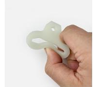 Silicone Diving Mouthpiece Holder with Glow-in-the-Dark Functionality for Night and Low-Light Diving Use (Blue)