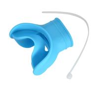 Silicone Diving Snorkel Regulator Mouthpiece Portable Universal Interface Safe Soft Underwater Breathing Accessories (Blue)