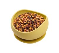 Silicone Dog Bowl - 12.5x7.2cm Non-Slip Cat Feeding Dish, Suction Cup Base, Raised Edge Bowl | Safe Chew-Proof Wet Dry Food Water Eating Plate for Puppies Kitten Dogs Multi-Pet Feeding Station