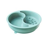 Silicone Dog Bowl | Cat Bowl with Suction Cup, 2-in-1,Dog Plates for Food, Slow Feeding, Dishwasher Safe, Non-Slip Puppy Feeder for Home Use Outdoor Travel